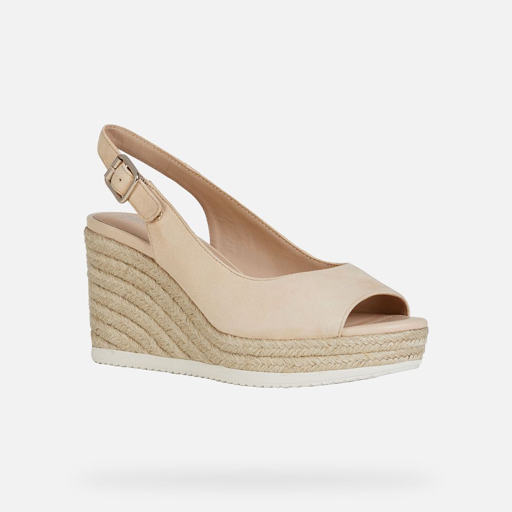 Sandales Geox Ponza - Beige - Femme 260937-VYT